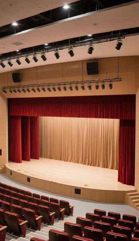 theatre stage curtain track