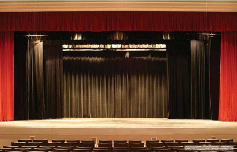 theatre stage curtain track